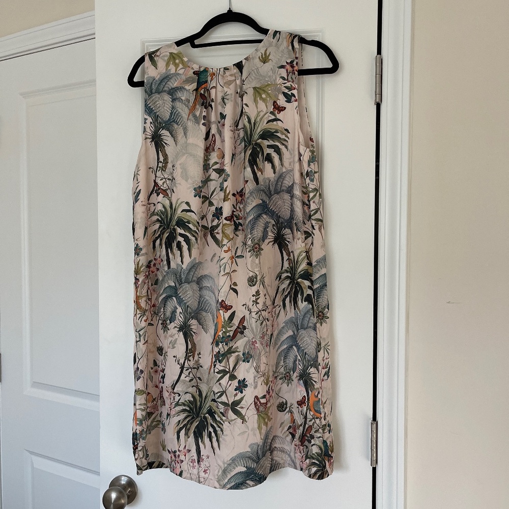 H&M satin print dress
